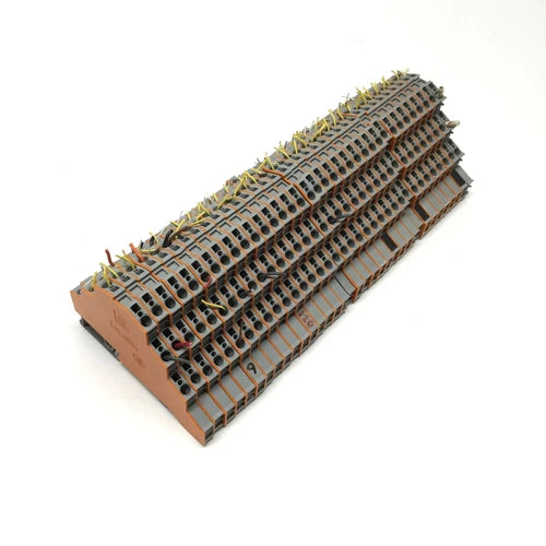 Lot of 35 Wago 281-532 6-Pos. Motor Wiring Terminal Blocks, 400V 25A, L1-L2-L3