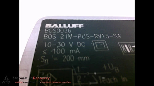BALLUFF BOD 21M-LA02-S92 PHOTOELECTRIC SENSOR 10-30VDC 100MA SN=200MM #198188