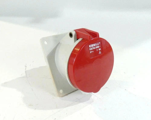 CEEform Anbausteckdose abgewinkelt 63A*-6h/380V~ | 4 polig | Typ 1151