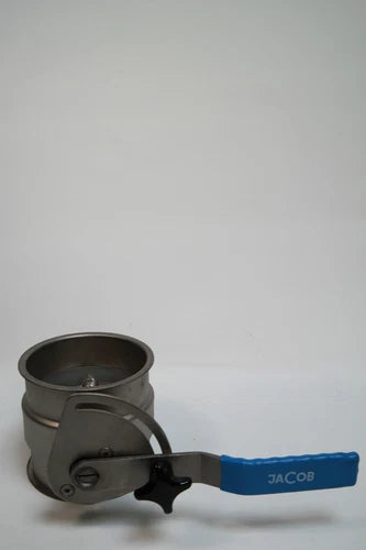 Jacob Rohr-Drosselklappe mit Dichtung handbet?tigt DN 120, 12083577 Edelstahl