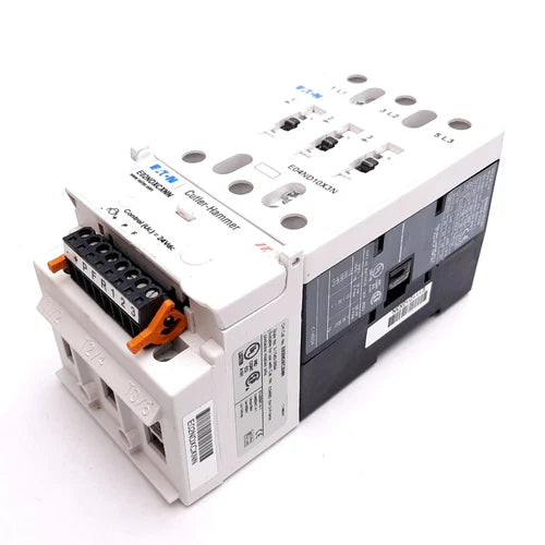 Eaton Cutler Hammer E04ND10X3N Contactor, 3-Pole, W/ E02NDXCXNN Coil, 24VDC