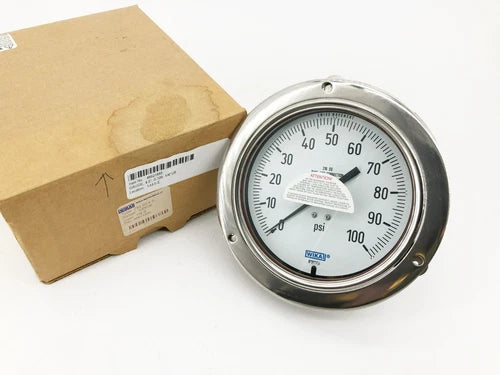 New Wika 46921885 Pressure Gauge 100psi 1/4