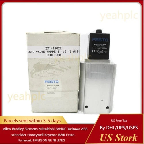 US FREE TAX New FESTO MPPE-3-1/2-10-010-B 161174 SER. D072 145PSI 180PSI NSMP