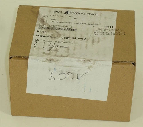 Gossen Metrawatt Camille Bauer Me?wandlerz?hler 5,U1387