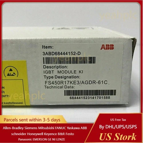 ABB PLC FS450R12KE3/AGDR-61C WITH ONE YEAR WARRANTY 1PCS NIB US Free TAX