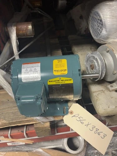 NEW BALDOR P56X3863 1/3 HP AC Motor 230/460 Volts 1800 Rpm 4P 56 Frame