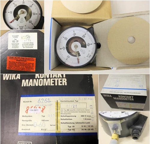WIKA contact pressure gauge 0-60 bar - R1/2