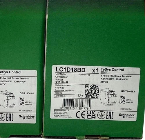Schneider 1PC Telemecanique LC1D18BD Contactor 10HP 24VDC - NEW Factory Sealed