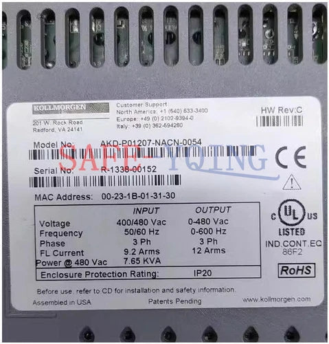 1PC New Kollmorgen AKD-P01207-NACN-0054 server Driver