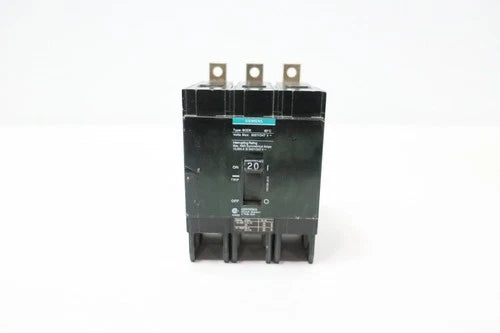 Siemens BQD6320 Molded Case Circuit Breaker Type Bqd6 3p 20a 600v-ac