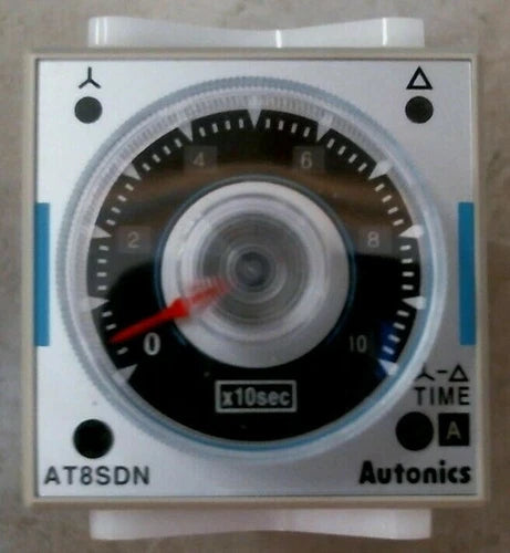 AUTONICS 32J149 (MODEL AT8SDN) STAR DELTA ANALOG TIMER 8PINS 0.5-100SEC -FR SHIP