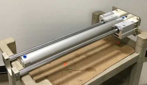 New SMC MGCLF50TN-600-R Guide Ball Bushing Bearing Cylinder 50mm Bore, 600mm NPT