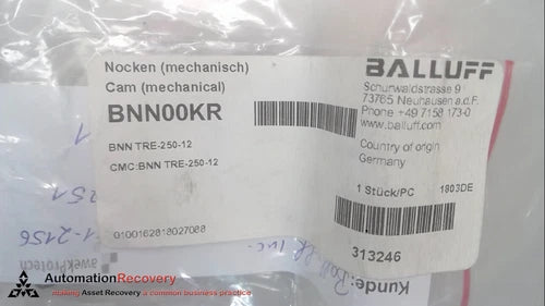 BALLUFF BNN TRE-250-12, MECHANICAL CAM KIT, T-SLOT END RAMP,, NEW #269555