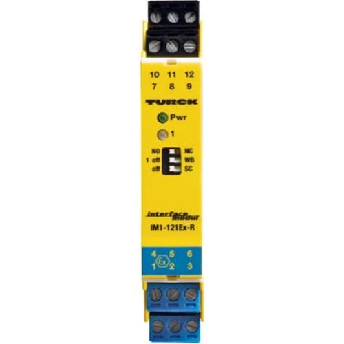 1 pc TURCK IM1-121EX-R Switching Amplifier, Isolating, 1-Channel, 2 Relay Outpu