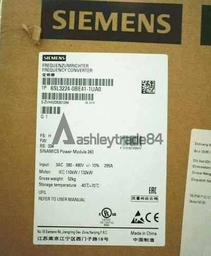 1PC NEW Siemens 6SL3224-0BE41-1UA0 SINAMICS G120 POWER MODULE 6SL32240BE411U