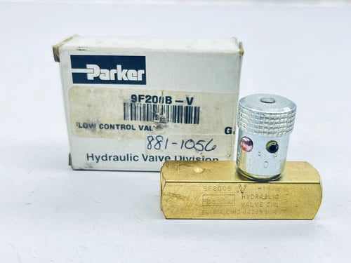 PARKER 9F200B-V MANUAL FLOW CONTROL VALVE 1/8