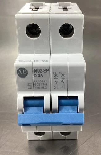 ALLEN BRADLEY  1492-SPM2D030 /D  Circuit Breaker 3A 2 Pole       4C-34