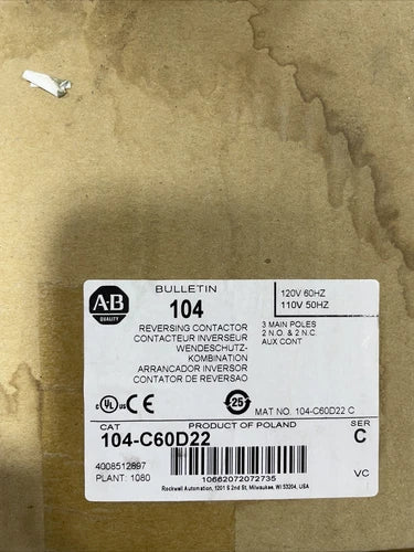 Allen Bradley 104-C60D22 Ser C