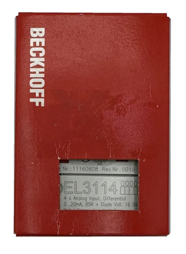 Beckhoff 4 Canais-Entrada Anal¨®gica Madule EtherCAT - EL3114 - NOVO