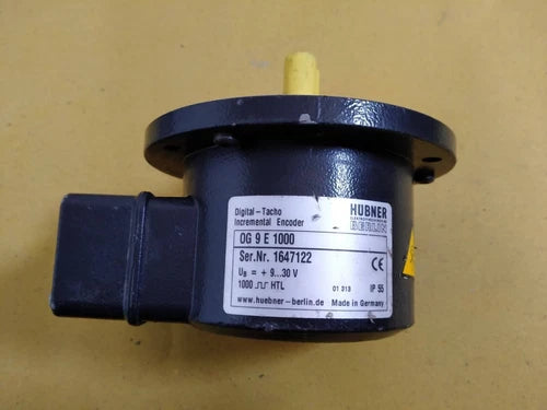 Hubner-Berlin OG 9 E 1000 Incremental DC Encoder Optical Sensing OG-9-E-1000 #E1