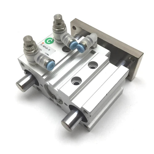 SMC 13-MGPL25-20 Compact Guide Cylinder, Bore: 25mm, Stroke: 20mm, 1.0MPa Max