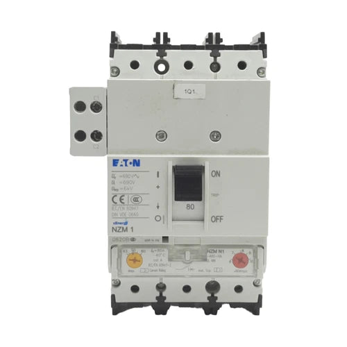 Eaton NZMN1-A80-NA Circuit Breaker 63-80A, 690VAC/500VDC, 3-Poles