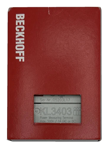 BECKHOFF - Medi??o de pot¨ºncia de entrada anal¨®gica de 3 canais - KL3403 - NOVO