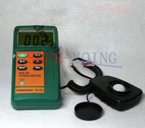 one New TENMARS TM-207 Solar Power Meter 3? digits 2000 readings Data Hold