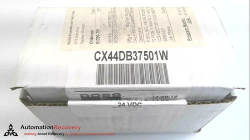 ROSS CX44DB37501W, 3/2 SINGLE SOLENOID VALVE, NEW #280989