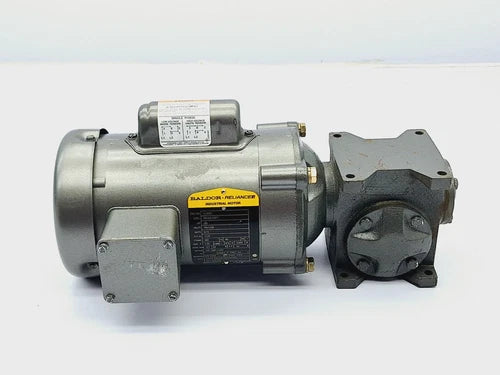 BALDOR VL3501 INDUSTRIAL MOTOR .33HP 56C-FR W/ STF-133-20-A-A GEARBOX 5/8