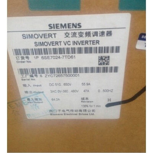 6SE7024-7TD61 1PC NEW Sealed Siemens SIMOVERT VC CONVERTER 6SE7024-7TD61 IPCS