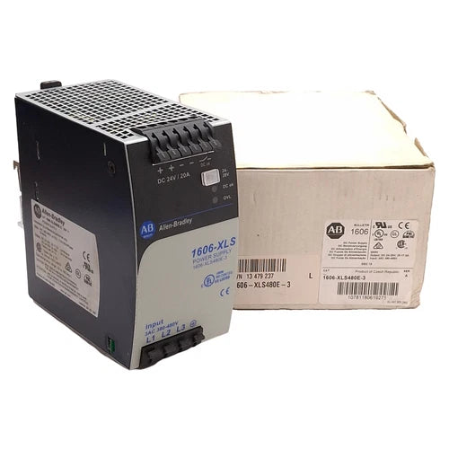 Allen Bradley 1606-XLS480E-3 PLC Power Supply, 3? 380/480VAC In, 24VDC Out, 480W
