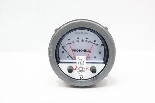 Dwyer A3010-NIST Photohelic Pressure Gauge 0-10in-h2o