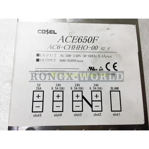 ONE COSEL ACE650F AC6-CHHHO-00 Power Supply Output 5V 24V 24V 24V Used