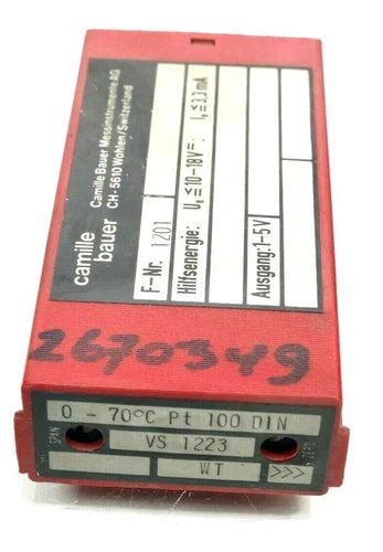 Camille Bauer I/I Wandler VS1223 | PT100