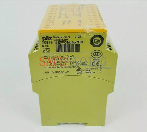 NEW 1PCS Pilz 774703 PNOZ X10 Safety Relay 110-120VAC 6n/o 4n/c 3LED