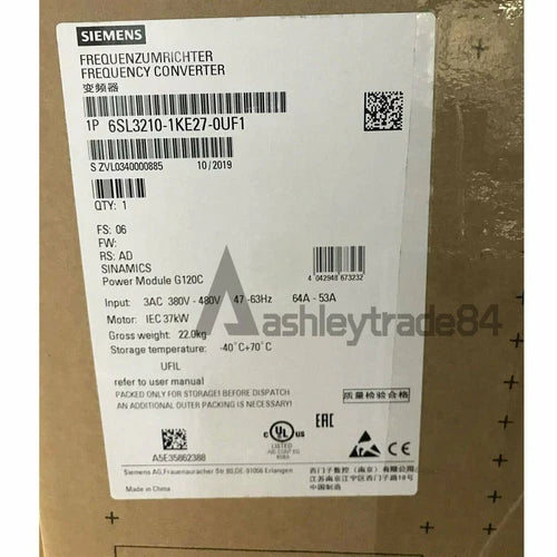 1PC NEW SIEMENS INVERTER 6SL3210-1KE27-0UF1 6SL3 210-1KE27-0UF1