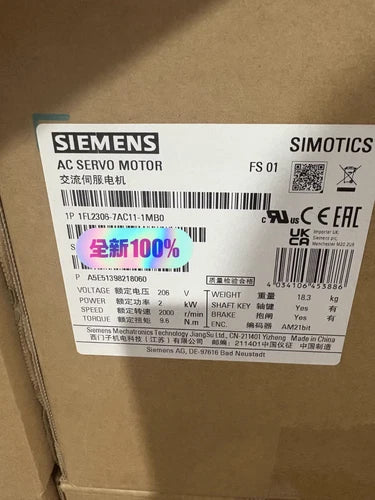 1FL2306-1AC11-1MB0 New  SIMOTICS S-1FL2, SH65, Fast Shipping, DHL/FEDEX/UPS
