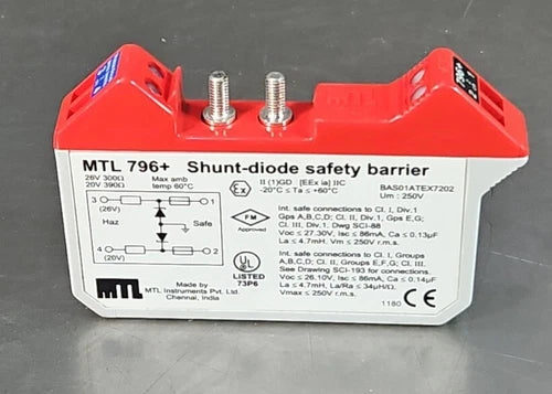 Measurement Technology MTL 796+ Shunt-Diode Safety Barrier.                3C-20