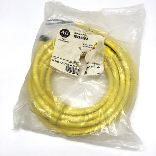 Allen Bradley 889N-F3AFC-20F Quick Disconnect Cordset Cable, 3-Pin Mini, 20ft