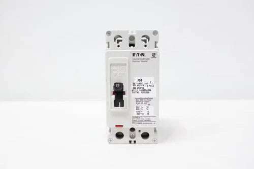 Eaton FDB2025 Molded Case Circuit Breaker 2p 25a Amp 600v-ac