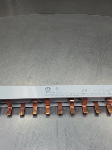 ALLEN BRADLEY 1492-A3B8 SER. A (8.5 IN; 12 PIN) BUS BAR.                    4E-2