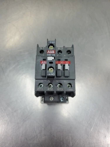 ABB A26-30-10 AC 45A Contactor w/ABB CA5-10 Auxiliary Contactor.         4A-43.1