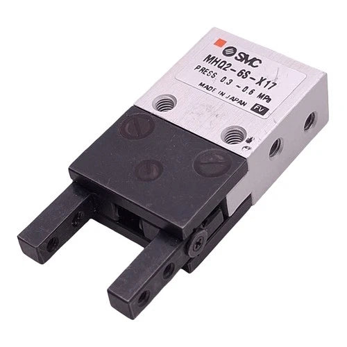 SMC MHQ2-6S-X17 Pneumatic Parallel Gripper, ?6mm Bore, 4mm Stroke, 0.3-0.6MPa