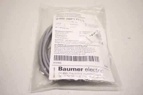 BAUMER ELECTRIC IFRM 08P1701/L N?herungsschalter induktiv IFRM08P1701/L OVP