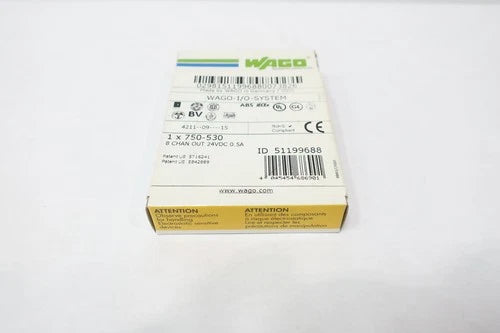 Wago 51199688 I/o Module 8-chan Out 24vdc 0.5a