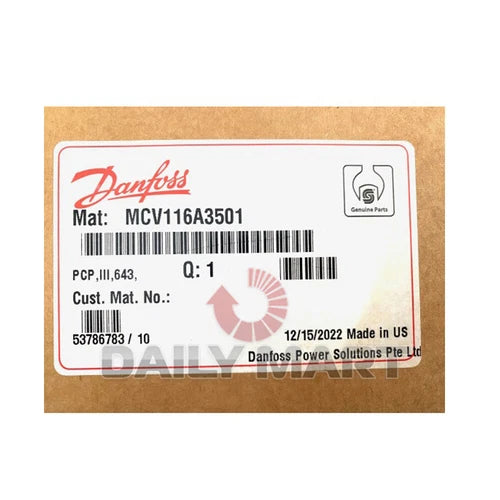 New In Box DANFOSS MCV116A3501 Pressure Control Pilot Valve