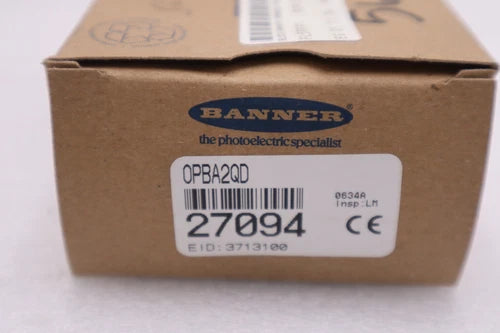 NEW OPEN BOX BANNER OPBA2QD Power Block Omni Beam Sensor STOCK G721A
Opens in a new window or tab