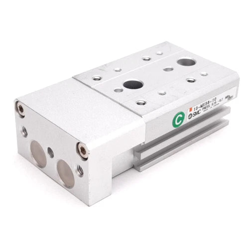 SMC 13-MXS8-10 Air Slide Table, Bore: 8mm, Stroke: 10mm, 0.15-0.7MPa, M5x0.8