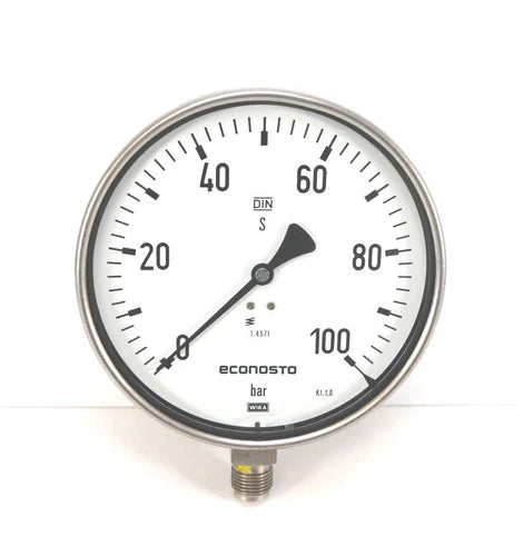 WIKA Econosto Manometer | ? 160 mm | senkrecht G 1/2